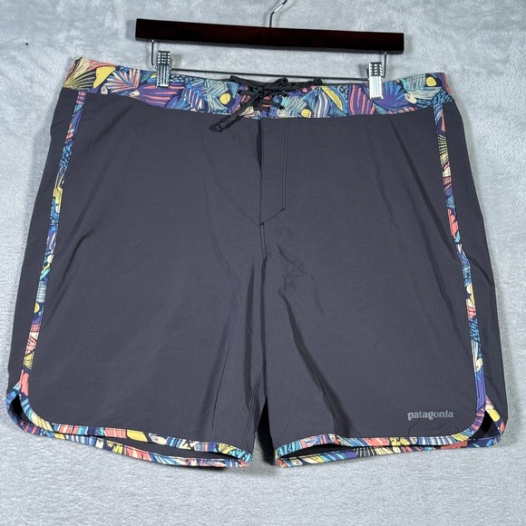 Patagonia Board Shorts Mens‎ 38 Hydro Series Swim Trunks Scallop Surf Beach - Picture 1 of 11
